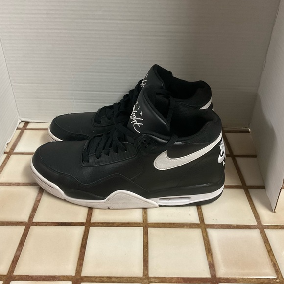 Nike Air Flight Men's Black Sneakers - Picture 3 of 9